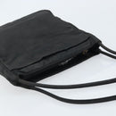 PRADA Tote Bag Nylon Black Silver Auth 174562-6