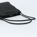 PRADA Tote Bag Nylon Black Silver Auth 174562-7