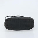 PRADA Tote Bag Nylon Black Silver Auth 174562-5
