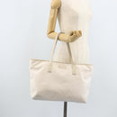 GUCCI GG Implementation Tote Bag PVC White Silver 211137 Auth 174563-22