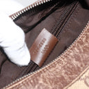 GUCCI GG Canvas Schultertasche Beige Silber 019.0538 Auth 174564-23