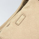 GUCCI GG Canvas Guccissima Tote Bag Leather Beige Gold Auth 174566-14