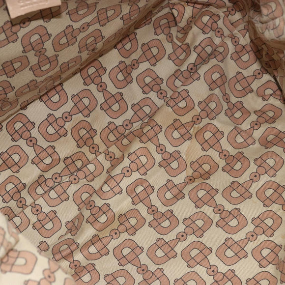 GUCCI GG Canvas Guccissima Tote Bag Leather Beige Gold Auth 174566