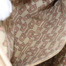 GUCCI GG Canvas Guccissima Tote Bag Leather Beige Gold Auth 174566-19