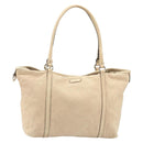 GUCCI GG Canvas Guccissima Tote Bag Leather Beige Gold Auth 174566-2