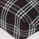 BURBERRY Nova Check Tote Bag Nylon Black Silver Auth 174568-11