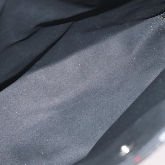 BURBERRY Nova Check Tote Bag Nylon Black Silver Auth 174568