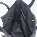 BURBERRY Nova Check Tote Bag Nylon Black Silver Auth 174568-17