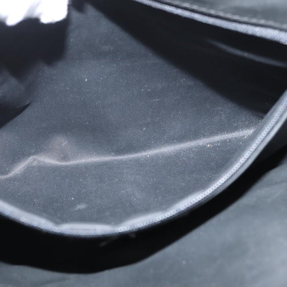BURBERRY Nova Check Tote Bag Nylon Black Silver Auth 174568