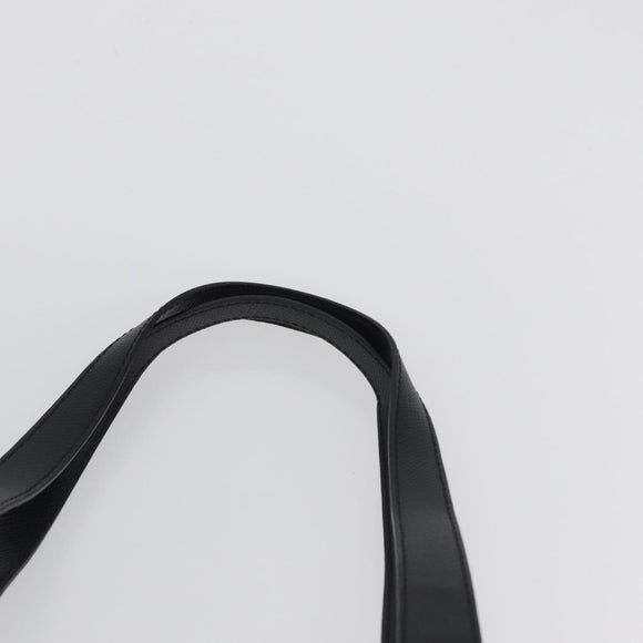 BURBERRY Nova Check Tote Bag Nylon Black Silver Auth 174568