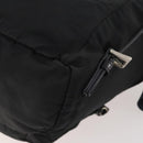PRADA Backpack Nylon Black Silver Auth 174569-16