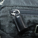 PRADA Backpack Nylon Black Silver Auth 174569-24