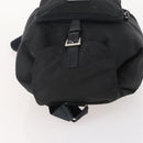 PRADA Backpack Nylon Black Silver Auth 174569-6