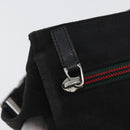 GUCCI Waist bag Canvas Black Silver 28566 Auth 174571-18
