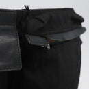 GUCCI Waist bag Canvas Black Silver 28566 Auth 174571-20