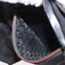 GUCCI Waist bag Canvas Black Silver 28566 Auth 174571-24