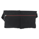 GUCCI Waist bag Canvas Black Silver 28566 Auth 174571-2