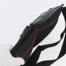 GUCCI Waist bag Canvas Black Silver 28566 Auth 174571-6