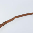 CELINE Macadam Canvas Shoulder Bag PVC Leather Brown Gold Auth 174572-8
