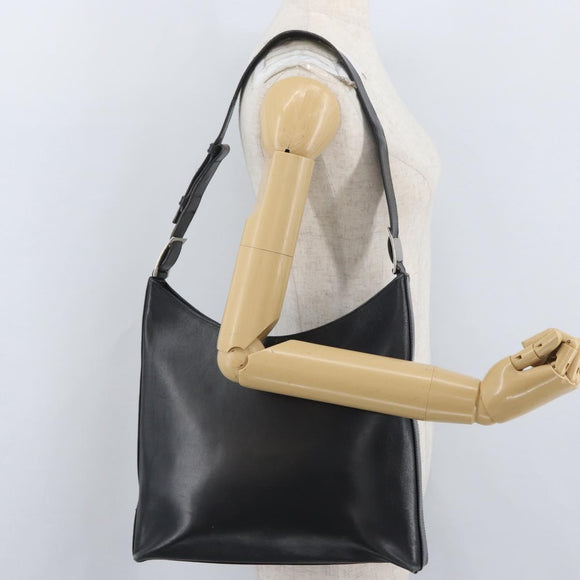 Salvatore Ferragamo Vala Shoulder Bag Leather Black Auth 174573