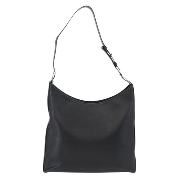 Salvatore Ferragamo Vala Shoulder Bag Leather Black Auth 174573