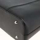 BURBERRY Tote Bag Leather Black Silver Auth 174574-15