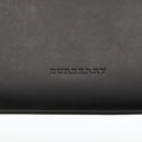 BURBERRY Tote Bag Leather Black Silver Auth 174574-17
