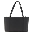 BURBERRY Tote Bag Leather Black Silver Auth 174574-2
