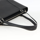 BURBERRY Tote Bag Leather Black Silver Auth 174574-7
