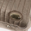 Chloe Hand Bag Leather Beige Gold Auth 174575-14