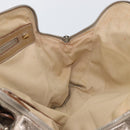 Chloe Hand Bag Leather Beige Gold Auth 174575-17