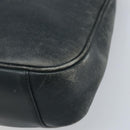 GUCCI Bamboo Shoulder Bag Leather 2way Black Gold 001 3444 1038 Auth 174578-16