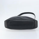 GUCCI Bamboo Shoulder Bag Leather 2way Black Gold 001 1781 1577 Auth 174579-5
