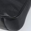 GUCCI Bamboo Shoulder Bag Leather 2way Black Gold 001 1781 1577 Auth 174579-10