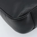 GUCCI Bamboo Shoulder Bag Leather 2way Black Gold 001 1781 1577 Auth 174579-15