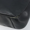 GUCCI Bamboo Shoulder Bag Leather 2way Black Gold 001 3444 1577 Auth 174580-10