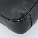 GUCCI Bamboo Shoulder Bag Leather 2way Black Gold 001 3444 1577 Auth 174580-16