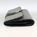 GUCCI GG Supreme Clutch Bag PVC Navy Gold Auth 174582-4
