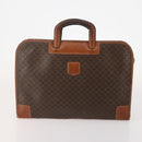 CELINE Macadam Canvas C Macadam Canvas Bag PVC Leather 3 Set Brown Auth 174584-2