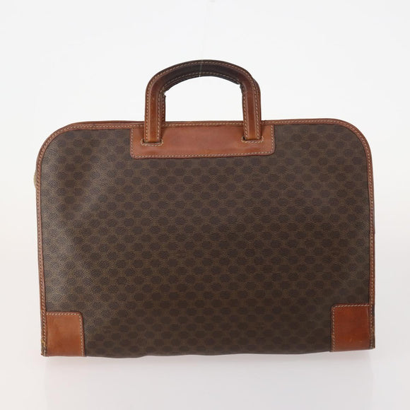 CELINE Macadam Canvas C Macadam Canvas Bag PVC Leather 3 Set Brown Auth 174584