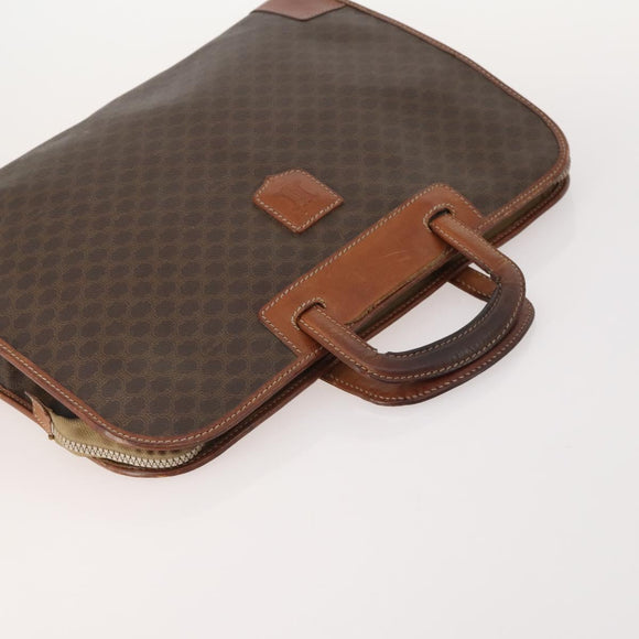 CELINE Macadam Canvas C Macadam Canvas Bag PVC Leather 3 Set Brown Auth 174584