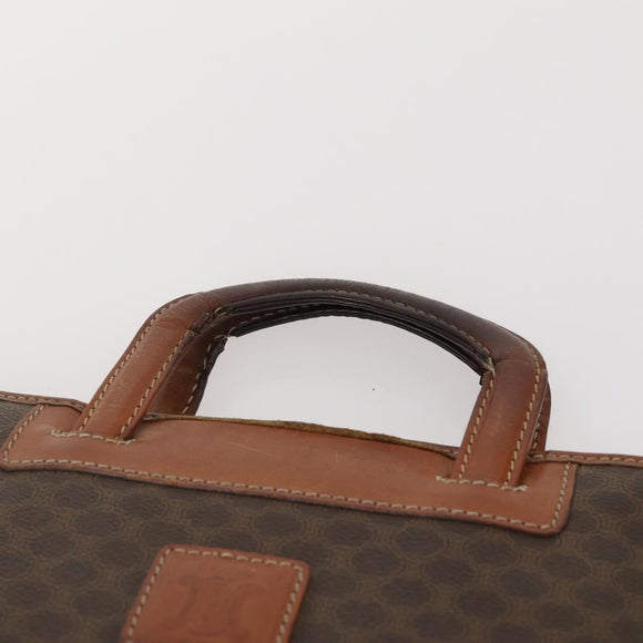 CELINE Macadam Canvas C Macadam Canvas Bag PVC Leather 3 Set Brown Auth 174584
