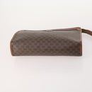 CELINE Macadam Canvas Clutch Bag PVC Leather 3 Set Brown Auth 174585-6