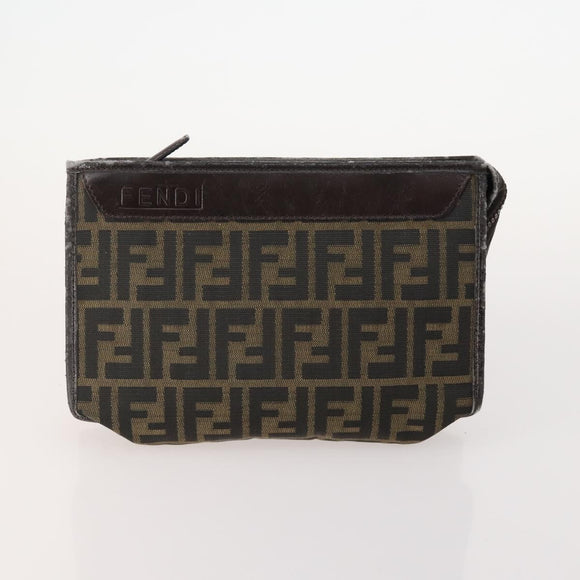 FENDI Loewe Cartier Zucca Canvas Tasche Leder 3er Set Schwarz Beige Orig. 174586