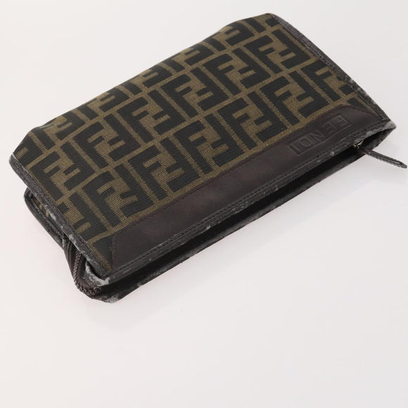 FENDI Loewe Cartier Zucca Canvas Tasche Leder 3er Set Schwarz Beige Orig. 174586