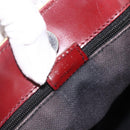 BURBERRY Nova Check Hand Bag PVC Beige Silver Auth 174589-20