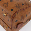 MCM Vicetos Logogram Hand Bag PVC Leather 2way Brown Gold Auth 174594-14