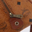 MCM Vicetos Logogram Hand Bag PVC Leather 2way Brown Gold Auth 174594-17