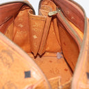 MCM Vicetos Logogram Hand Bag PVC Leather 2way Brown Gold Auth 174594-22