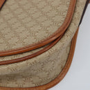 CELINE Macadam Canvas Shoulder Bag PVC Beige Gold Auth 174598-9